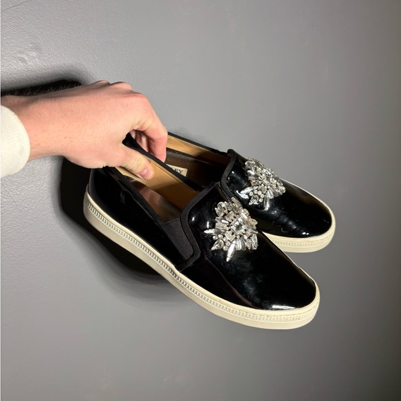 Badgley Mischka Shoes - Badgley Mischka Barre Patent Leather Sneakers Size 7.5